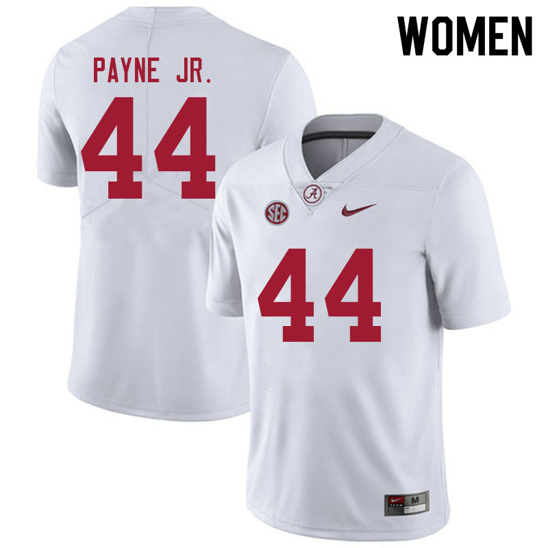 Women #44 Damon Payne Jr. Alabama Crimson Tide College Football Jerseys Sale-White